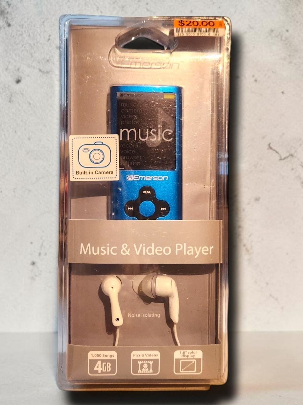 Emerson Music & Video Player With Camera New In Package 4GB